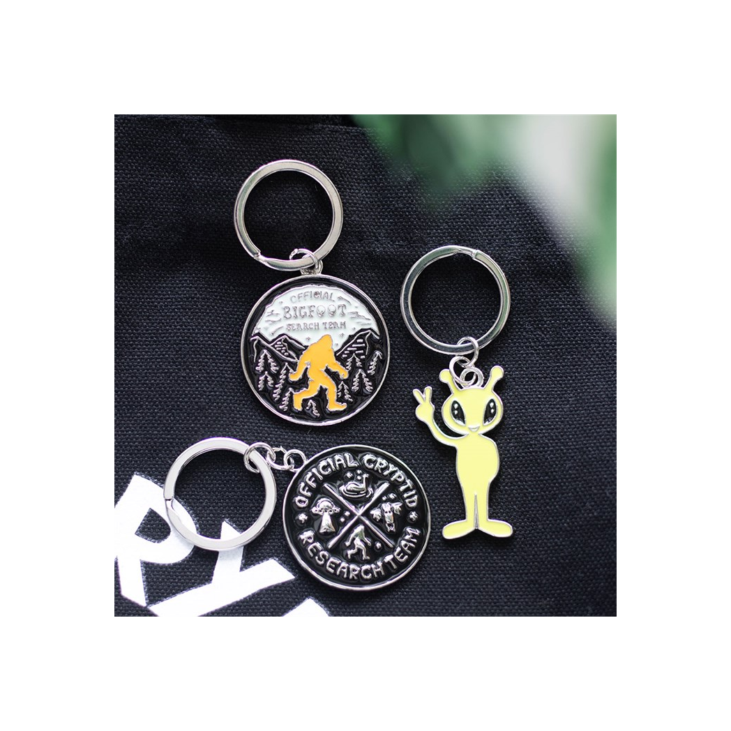 Camp Cryptid: Bigfoot Search Team Keyring