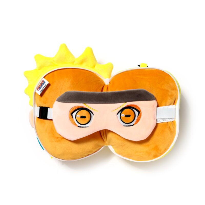 Relaxeazzz Naruto Shaped Plush Travel Pillow & Eye Mask