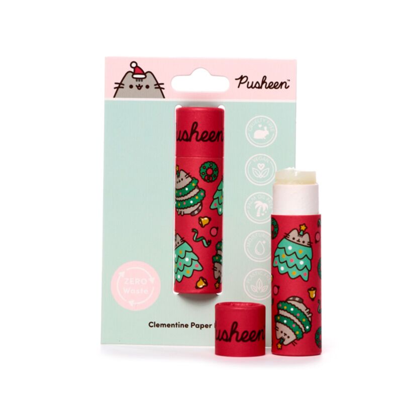 Christmas Pusheen the Cat Paper Stick Lip Balm