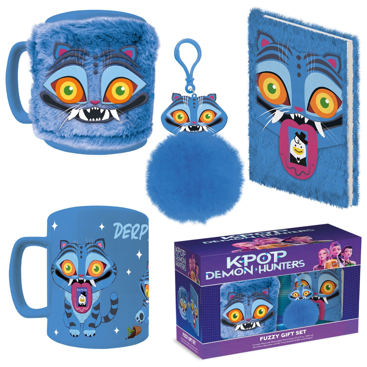 K-Pop Demon Hunters: Derpy Fuzzy Gift Set