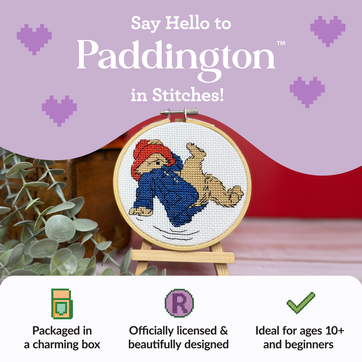 Paddington: Just Dropping In! - Mini Cross Stitch Kit