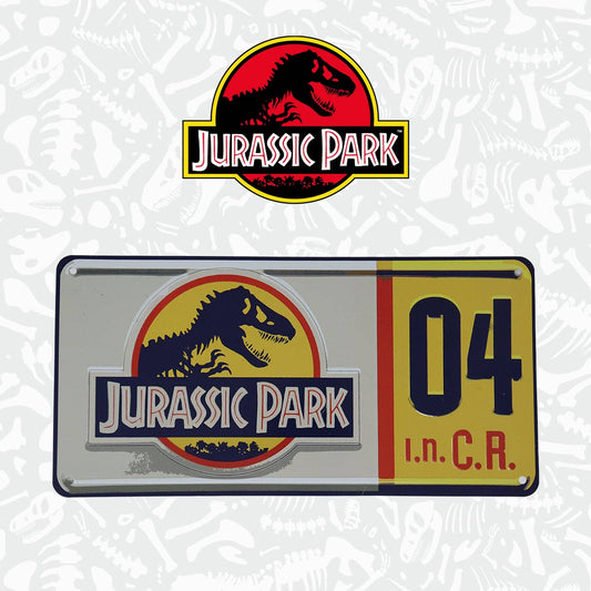 Jurassic Park: Replica Number Plate Tin Sign