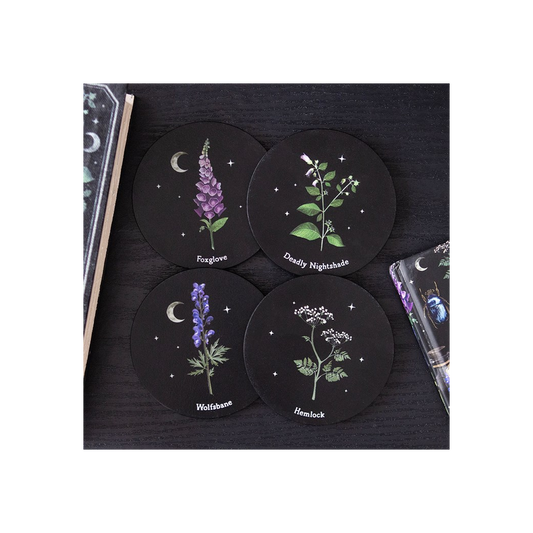 Venom & Vines: Poisonous Plants Coaster Set