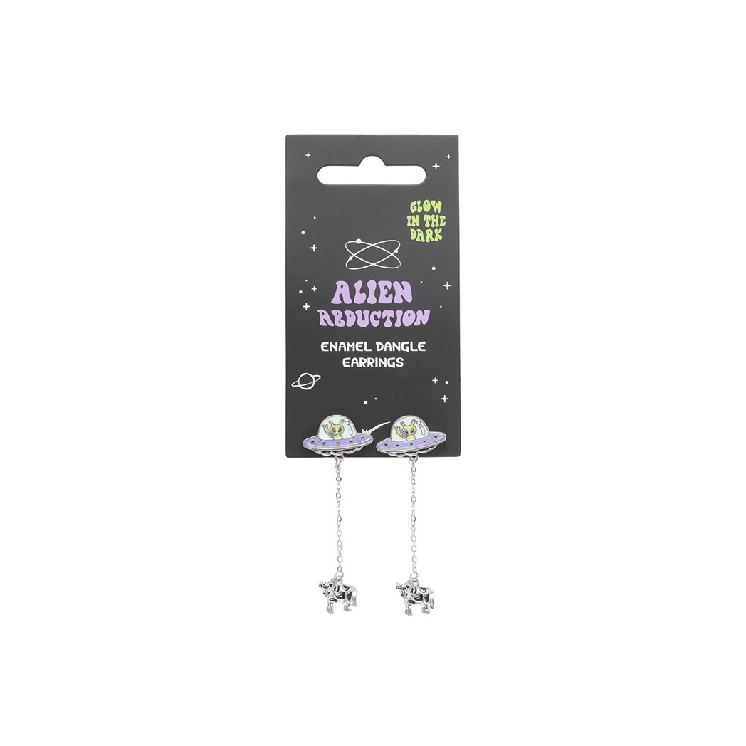 Camp Cryptid: Glow in the Dark Alien Abduction Earrings