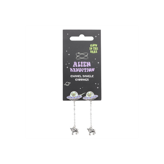 Camp Cryptid: Glow in the Dark Alien Abduction Earrings