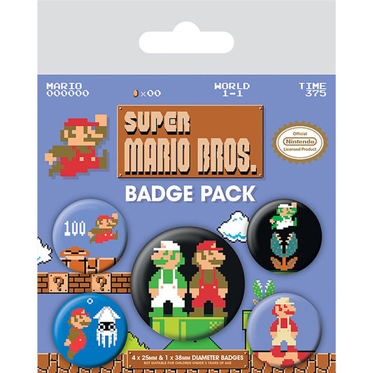 Super Mario Bros: Badge Pack