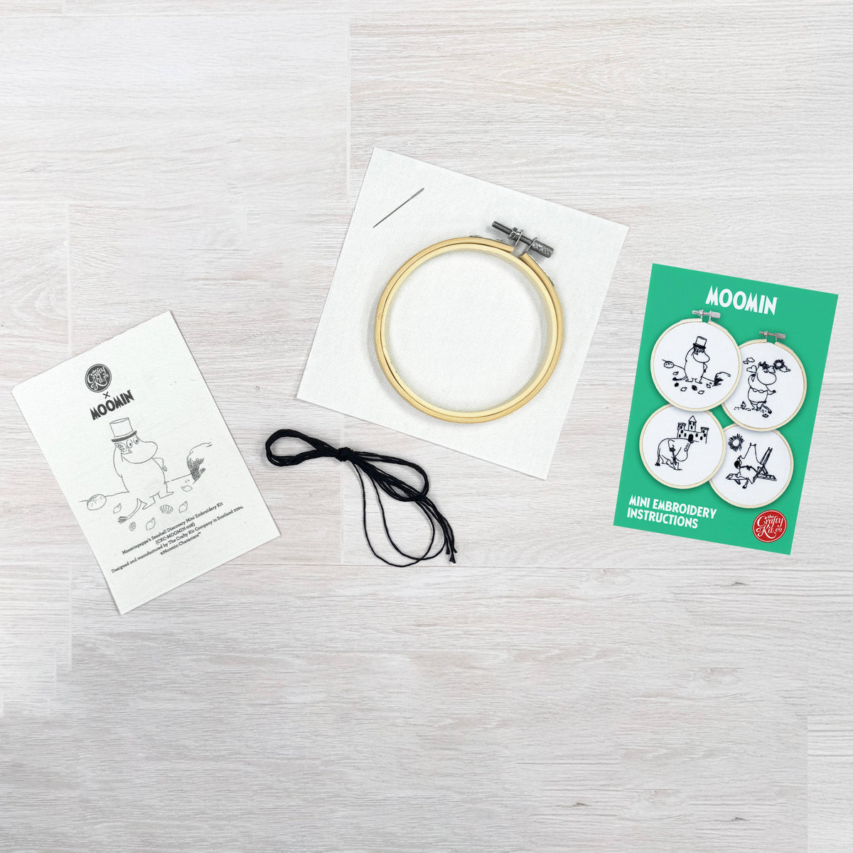 Moomins: Moominpappa's Seashell Discovery - Mini Embroidery Kit