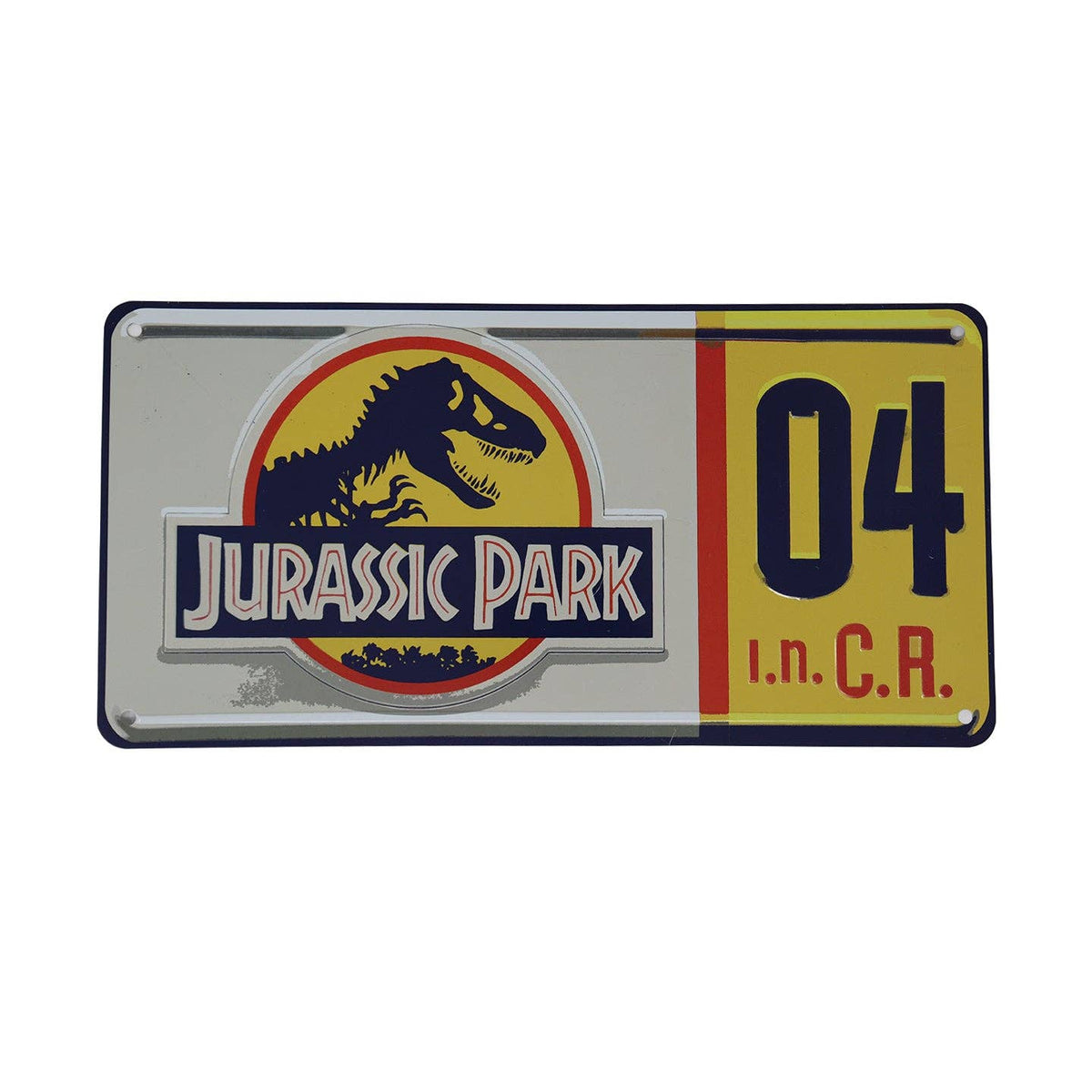 Jurassic Park: Replica Number Plate Tin Sign