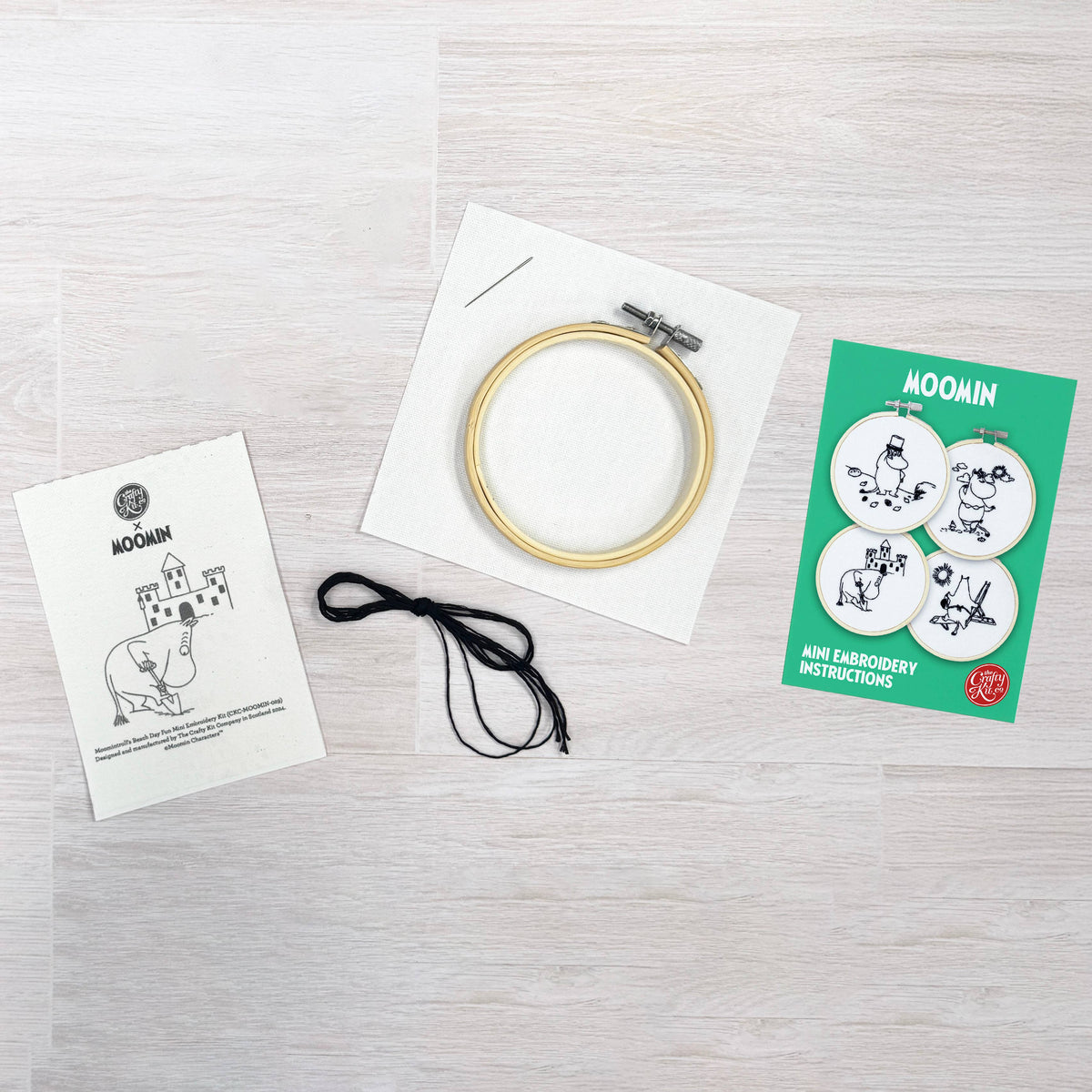 Moomins: Moomintroll's Beach Day Fun - Mini Embroidery Kit