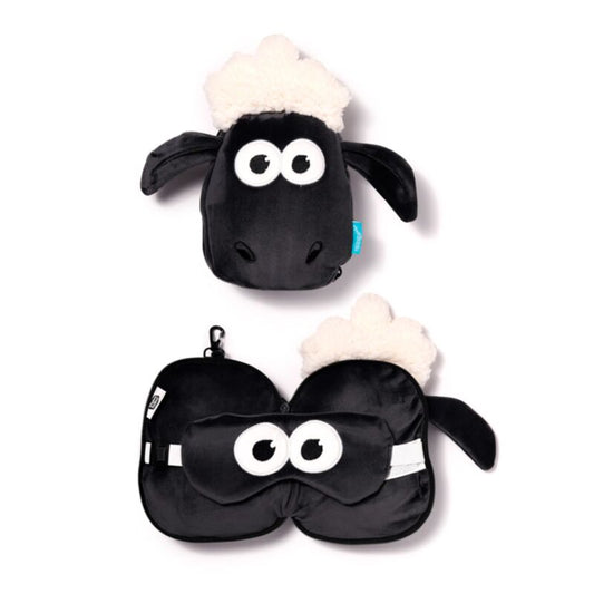 Shaun the Sheep x Relaxeazzz: Shaun Shaped Plush Travel Pillow & Eye Mask