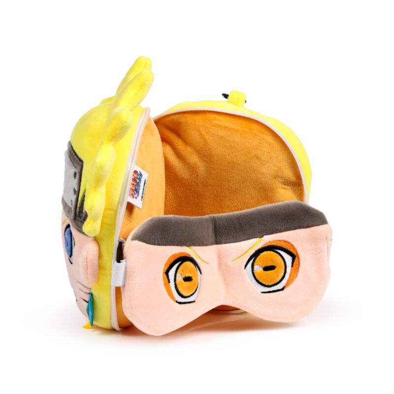 Relaxeazzz Naruto Shaped Plush Travel Pillow & Eye Mask