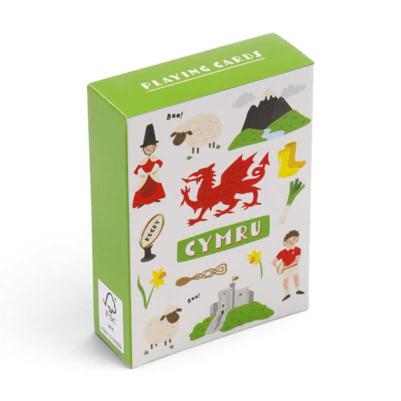 Welsh Dragon Wales (Cymru) Standard Playing Card Deck