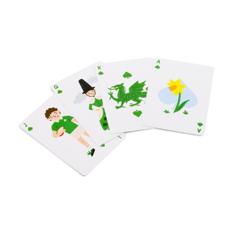 Welsh Dragon Wales (Cymru) Standard Playing Card Deck