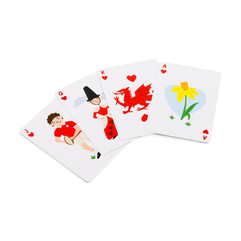 Welsh Dragon Wales (Cymru) Standard Playing Card Deck