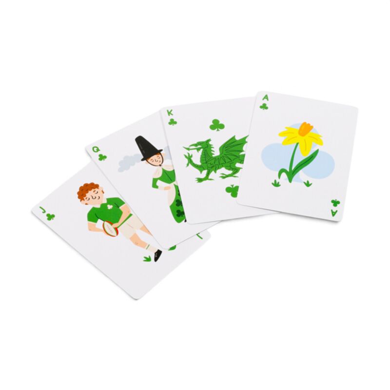 Welsh Dragon Wales (Cymru) Standard Playing Card Deck