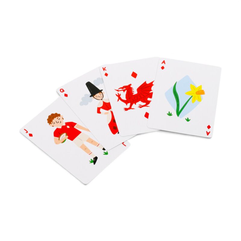 Welsh Dragon Wales (Cymru) Standard Playing Card Deck