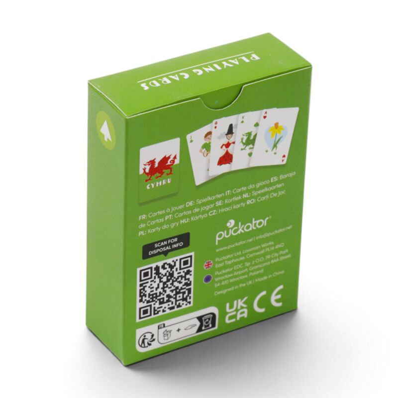 Welsh Dragon Wales (Cymru) Standard Playing Card Deck