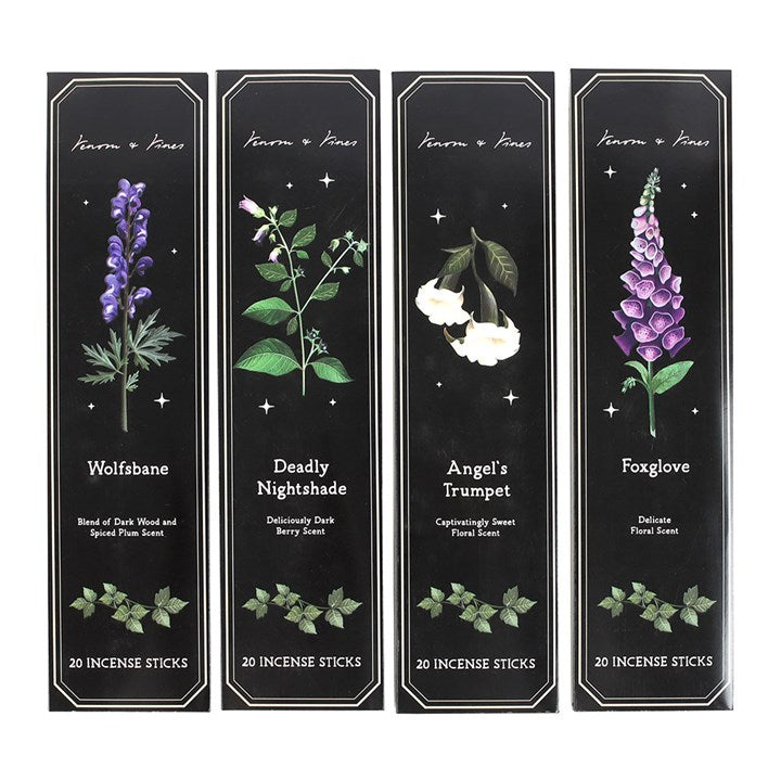 Venom & Vines: Poisonous Plants Incense Sticks - 4 Packs