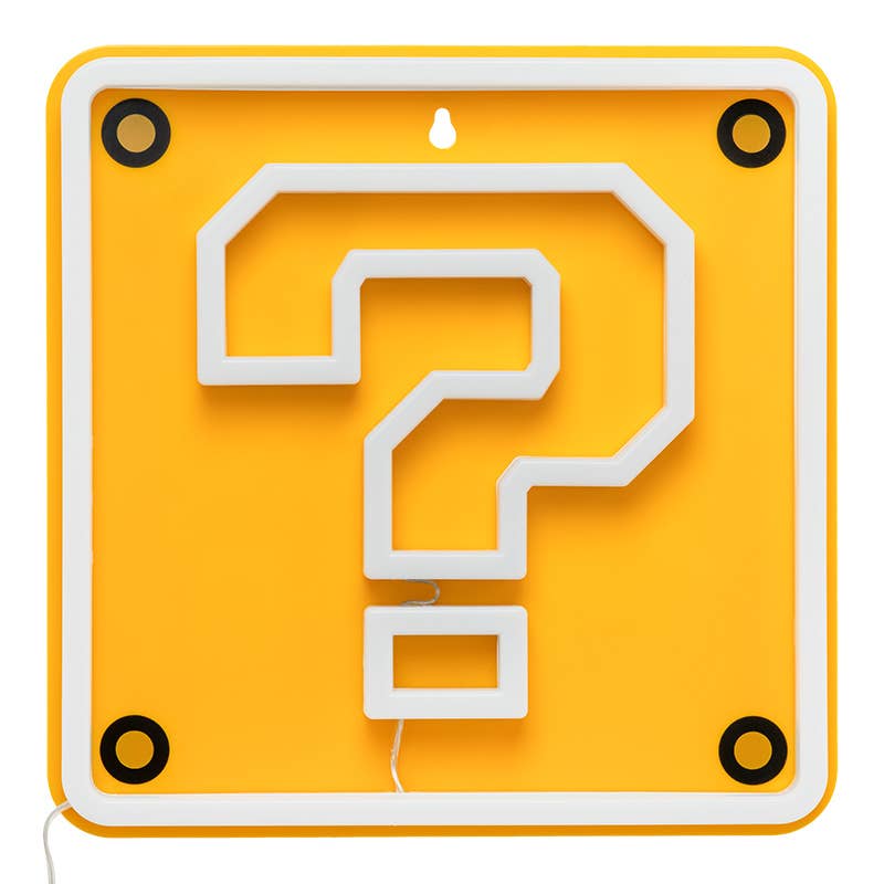Super Mario: Question Block LED Neon Wall Light