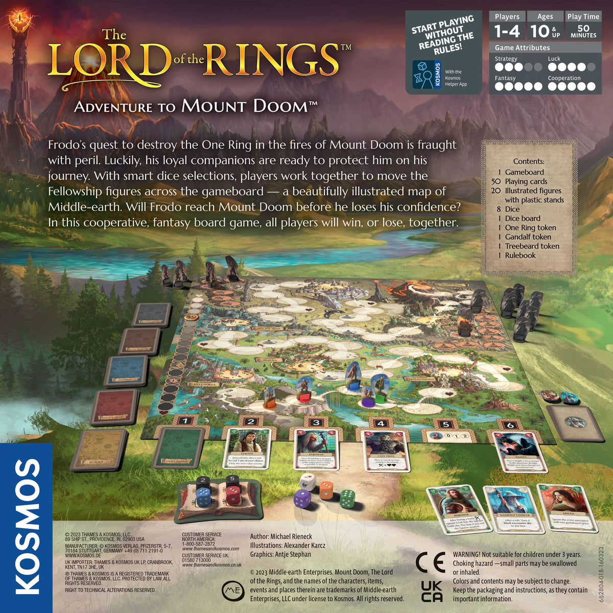 Lord of the Rings: Adventure to Mount Doom Board Game