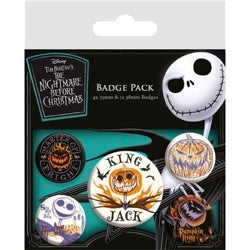 The Nightmare Before Christmas: Colourful Shadows Badge Pack