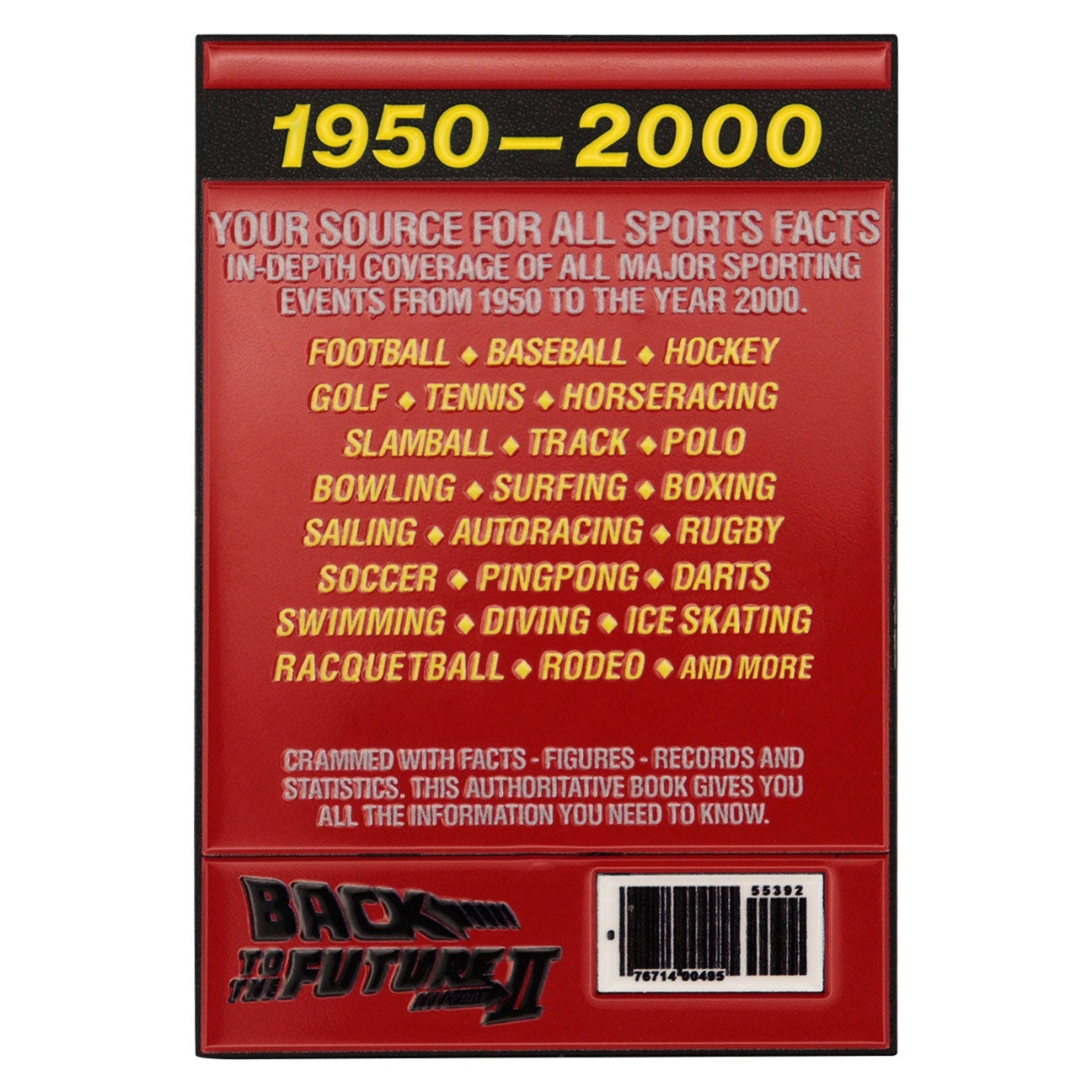 Back To The Future: Limited Edition - Sport Almanac Ingot