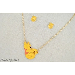 Winnie The Pooh: Necklace and Earring Set