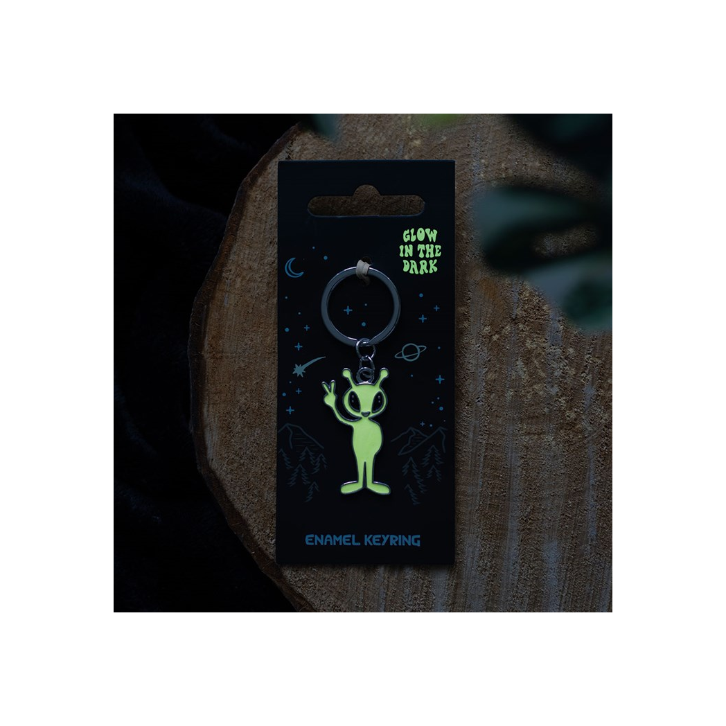 Camp Cryptid: Glow in the Dark Alien Keyring