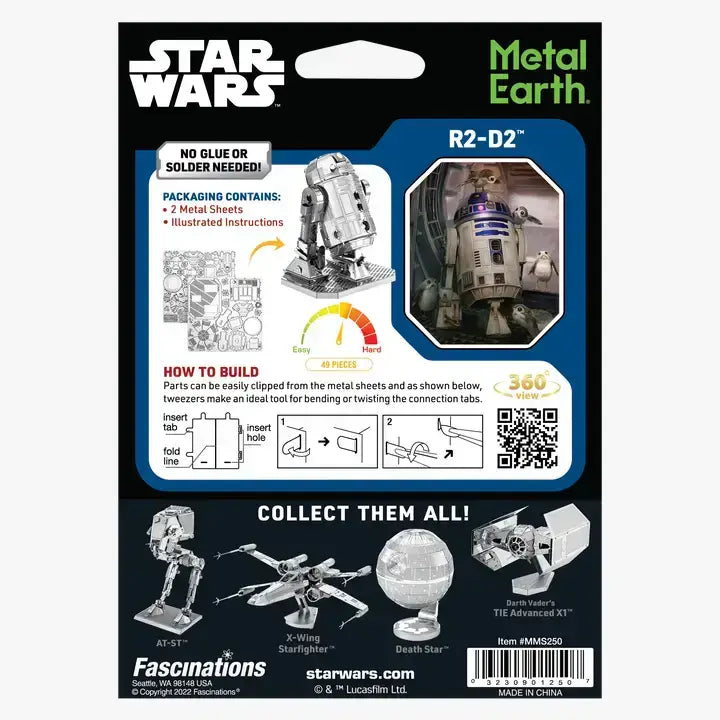 Star Wars x Metal Earth: Build Your Own R2-D2