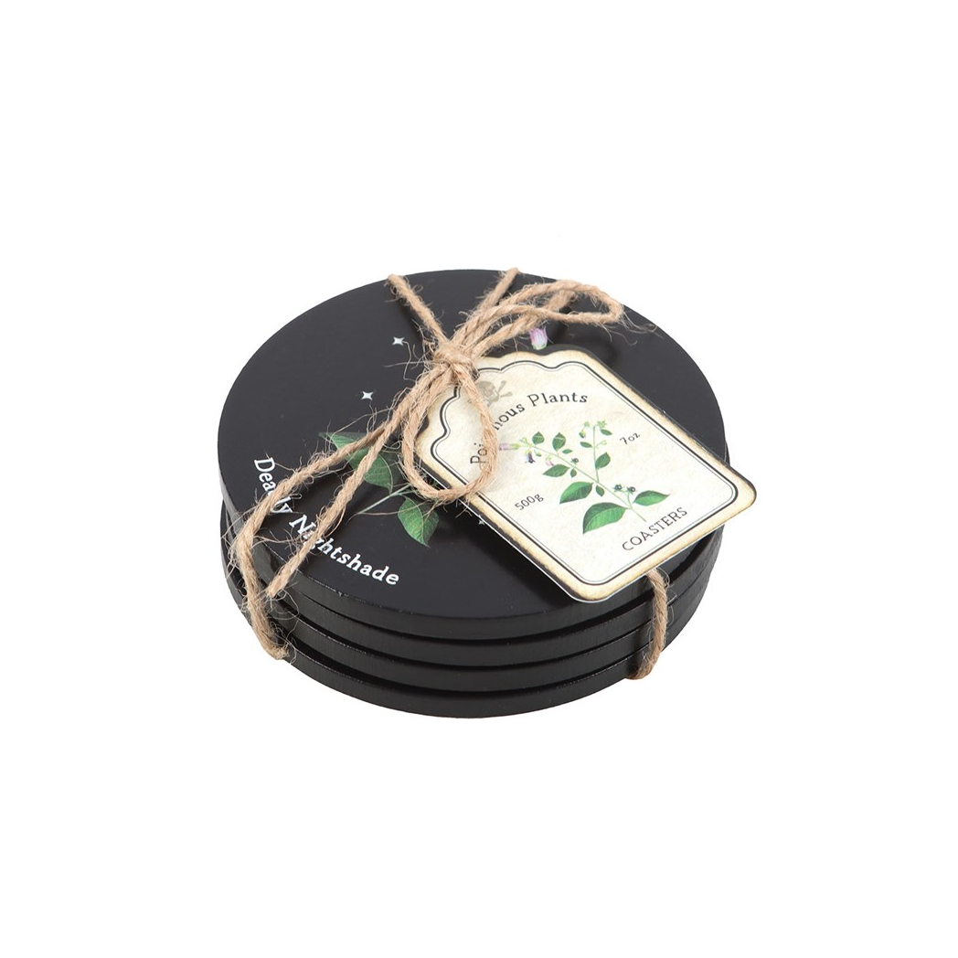 Venom & Vines: Poisonous Plants Coaster Set