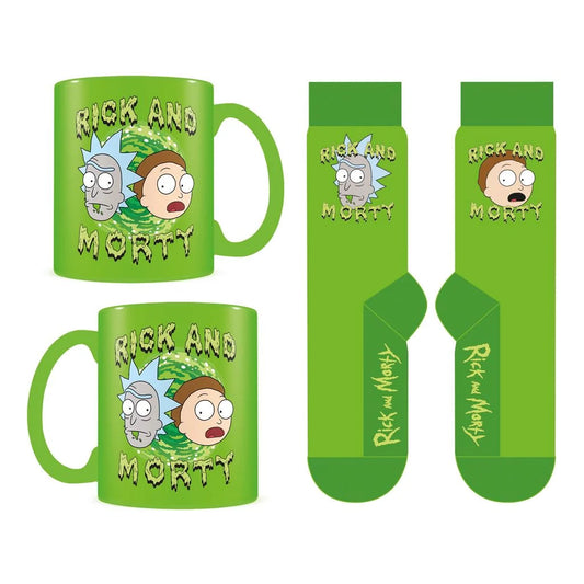 Rick And Morty: Mug & Stocks Set